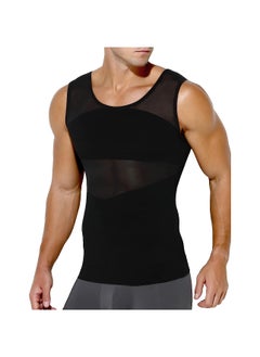 Compression Shirts for Men Slimming Workout Mesh Tank Top Undershirts Shapewear Sleeveless Vest Men XL