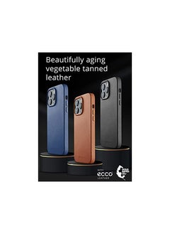 Mujjo Full Leather Case for iPhone 14 Pro Max with MagSafe (Monaco Blue)  - Image 4