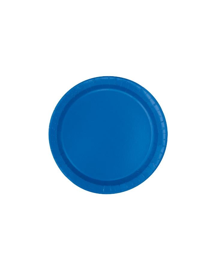 Unique طبق دائري أزرق ملكي 9 بوصة - Image 1
