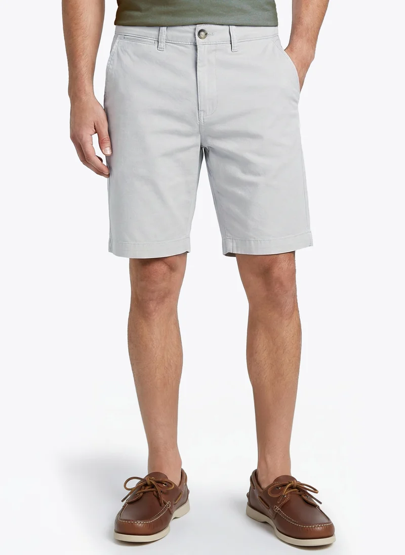 نوتيكا Men Regular Fit Solid Shorts for Everyday Casual Wear-Grey