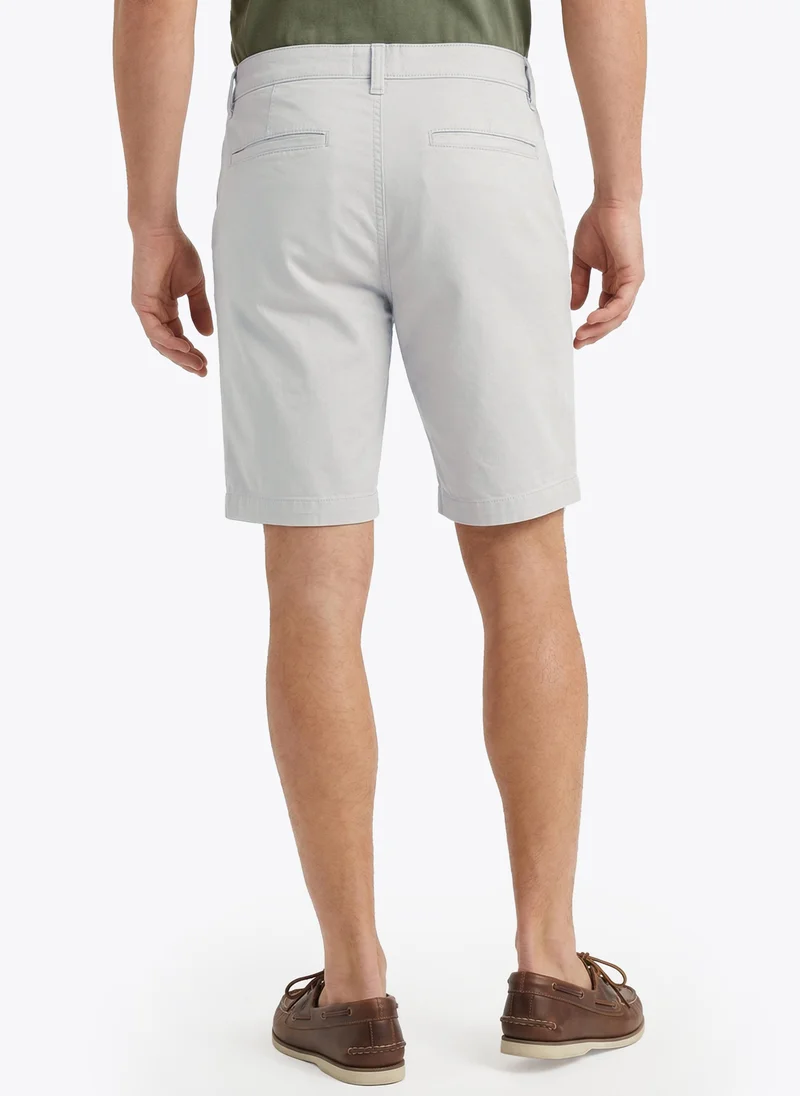 نوتيكا Men Regular Fit Solid Shorts for Everyday Casual Wear-Grey