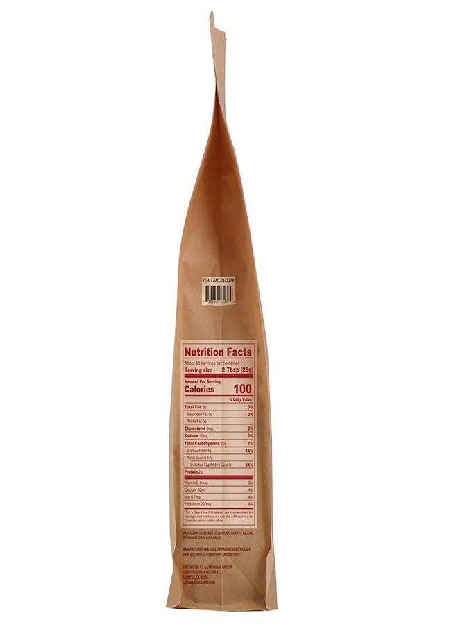La Monarca Bakery Cafe De Olla Ground Coffee, 100% Arabica Mexican Coffee Blend with Cinnamon and Brown Sugar, Medium Roast, 40 oz (Pack of 1) - Image 3