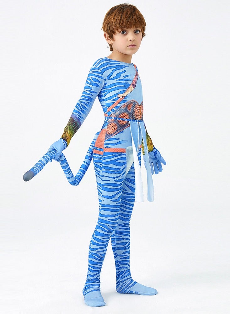 Al Aoyama Avatar 2 children's stage clothes, hero jumpsuit tights - Image 3