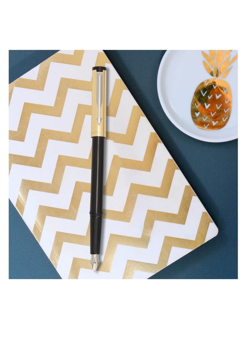 PARKER - Beta Premium FP CT Fountain Pen with Free Ink Cart (Gold) - Image 1