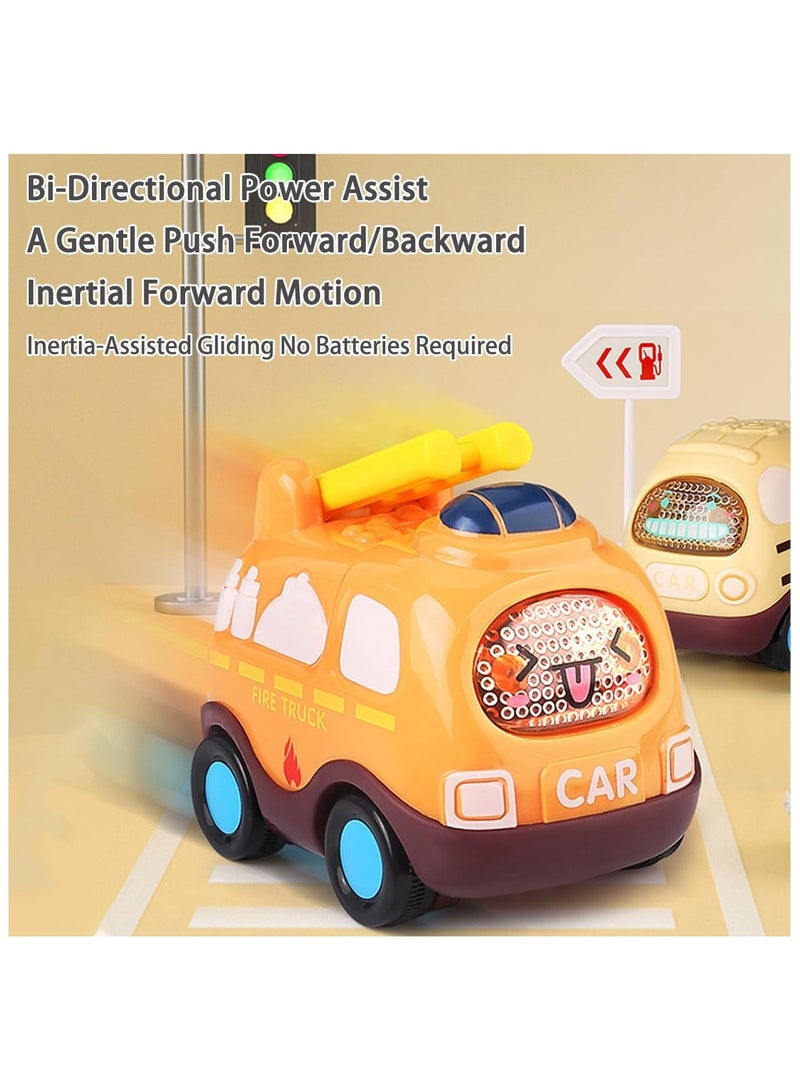 سوفام 7Pcs Mini Cars, Bulk Toys Small Pull Back Cars, Toddler Boy Toys for 1 2 3 4 5 6 Year Old Boys Girls, Classroom, Party Favors, Goodie Bags Fillers, Birthday Day Gifts and Prize - Image 4