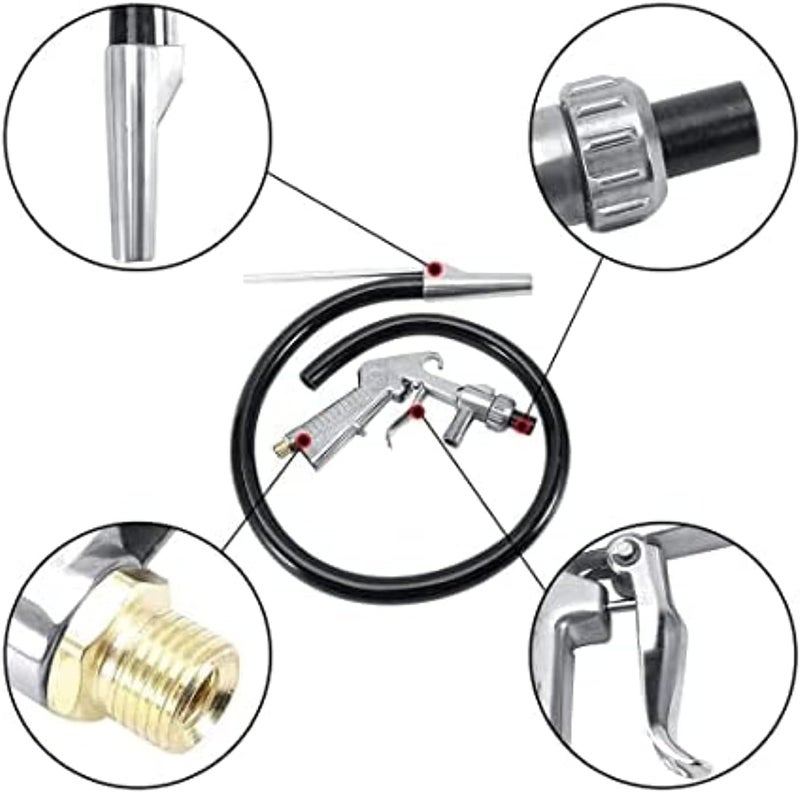 AQ AQSON طقم AQSON لمسدس الرمل - مسدس سيفون لتفجير الرمل لإزالة الصدأ والتفجير بالرمل الكاشط - Image 4