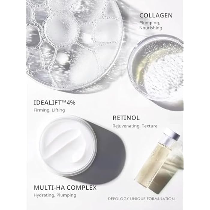 depology Firming Neck & Décolleté Cream, Anti-Aging Neck Cream for Tightening and Wrinkles with IDEALIFT™4%, Retinol, Collagen, Multi-HA Complex, Korean Skin Care Product 1.69 fl. oz - Image 3