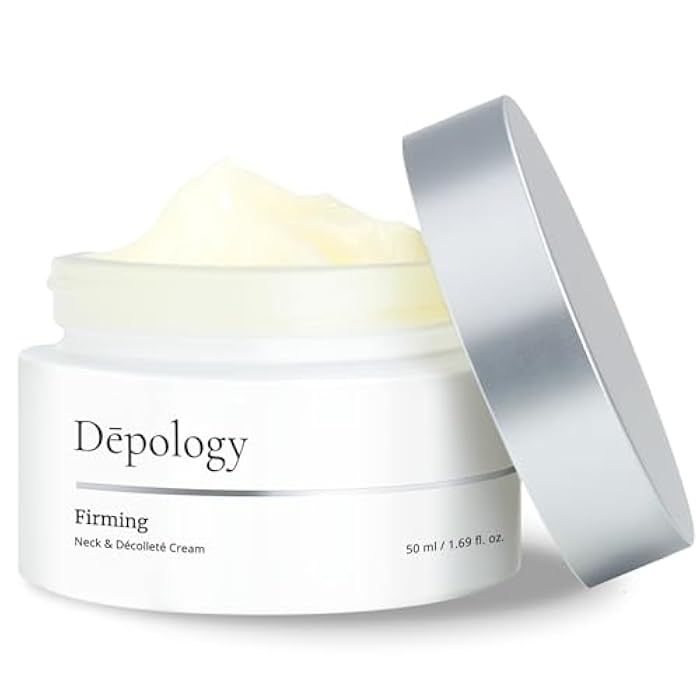 depology Firming Neck & Décolleté Cream, Anti-Aging Neck Cream for Tightening and Wrinkles with IDEALIFT™4%, Retinol, Collagen, Multi-HA Complex, Korean Skin Care Product 1.69 fl. oz - Image 1