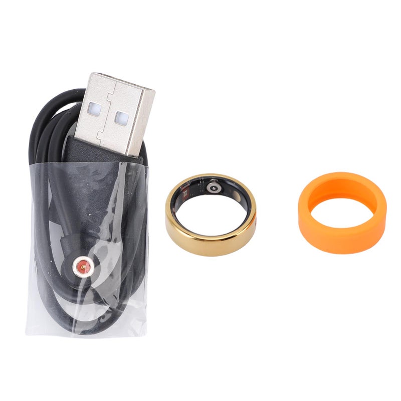 Smart Ring Size 10 Space Aluminum Ultra Narrow Frame - IP68 50M Waterproof Fitness Tracker Ring for Daily Wear, Sports Enthusiasts and Photography Lovers - Image 1