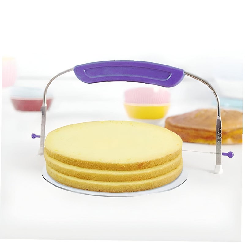 Decorating Aid - Adjustable Stainless Steel Cake Leveler for Even Layers and Baking Perfection - Image 3