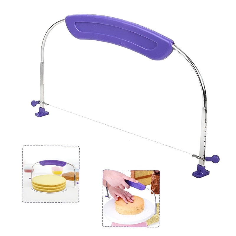 Decorating Aid - Adjustable Stainless Steel Cake Leveler for Even Layers and Baking Perfection - Image 4