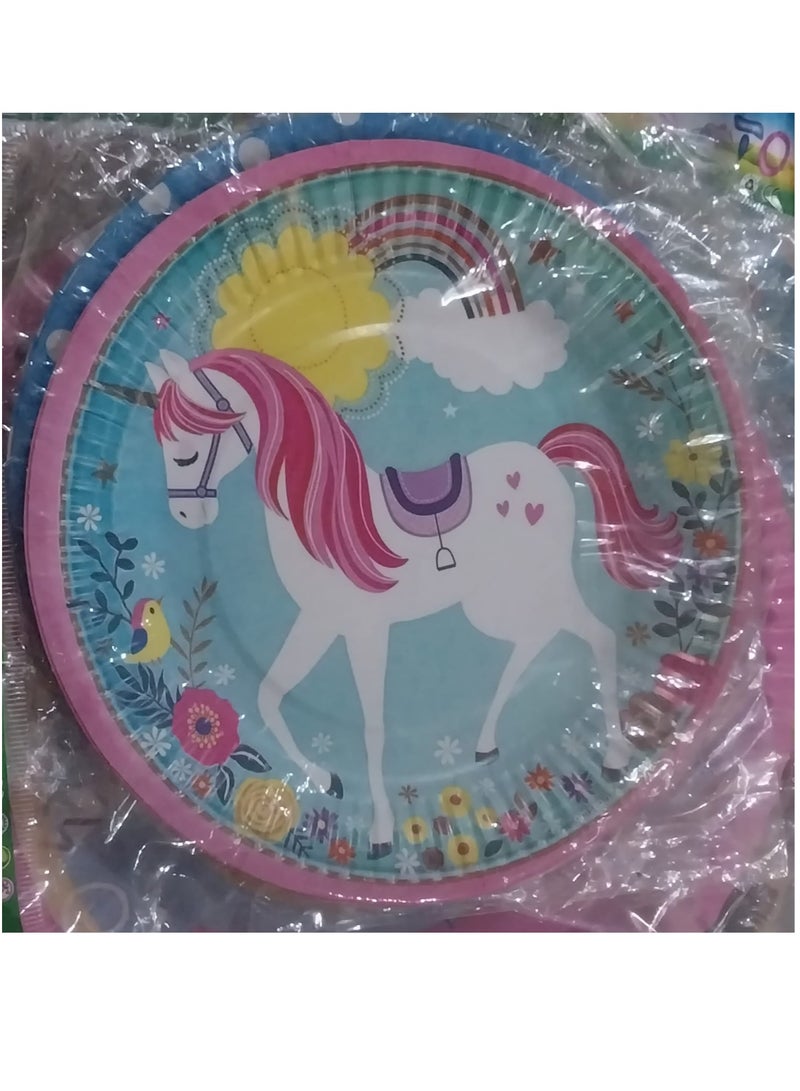 اطباق ورقيه حصان 50 قطع 20سم - Image 2