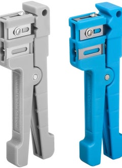 Generic 2 Pack Fiber Optic Jacket Stripper Coaxial Cable Stripping Cutter Tool Cable Cutter Crimper  - Image 1