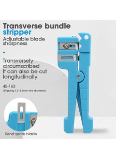 Generic 2 Pack Fiber Optic Jacket Stripper Coaxial Cable Stripping Cutter Tool Cable Cutter Crimper  - Image 4
