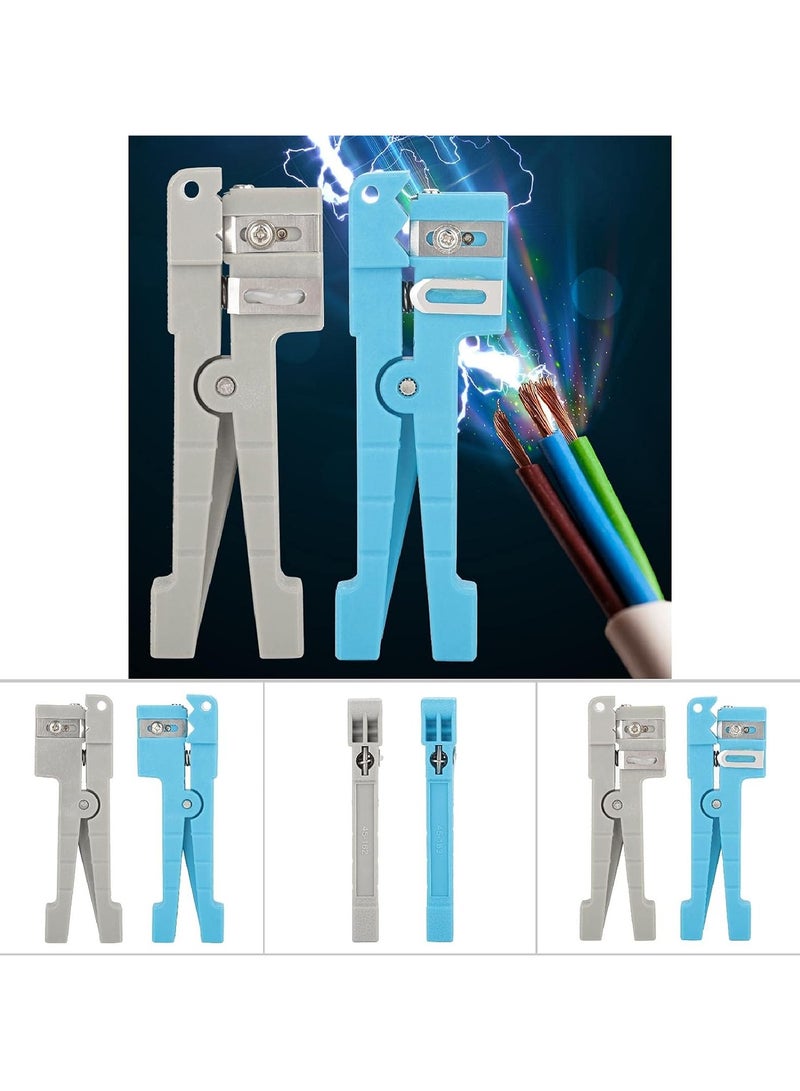 2 Pack Fiber Optic Jacket Stripper Coaxial Cable Stripping Cutter Tool Cable Cutter Crimper