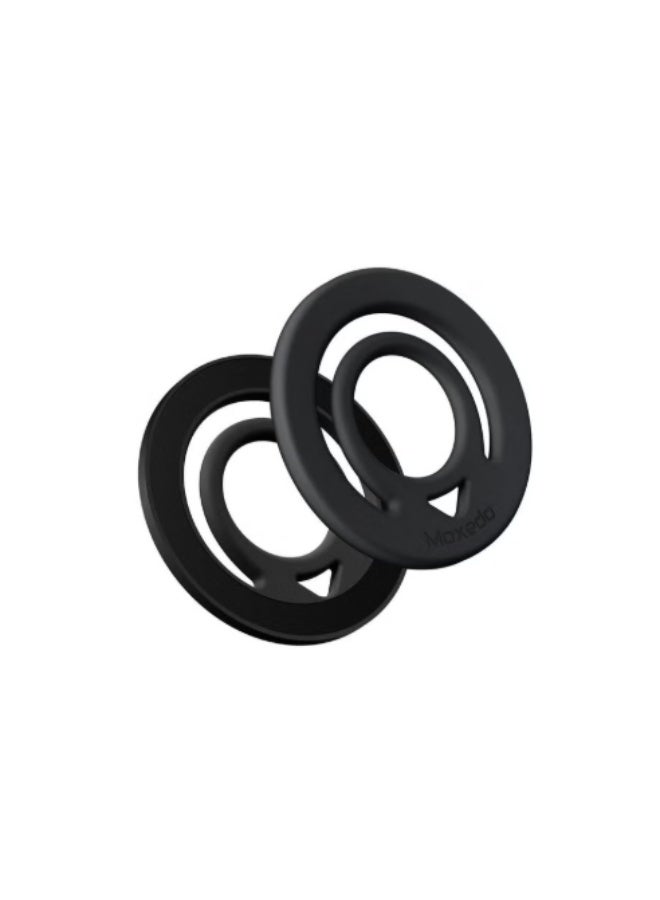 موكسيدو حامل حلقي مغناطيسي مزدوج الجوانب من موكسيدو جيلو-ماج، متوافق مع ماج سيف من السيليكون، مزود بلوحة حلقية معدنية لأجهزة أندرويد والهواتف الذكية