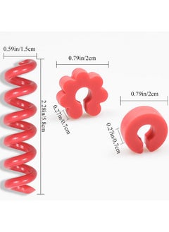 Jolbndcv 30 Pcs Silicone Drink Markers Wine Glass Charms Markers Drink Markers For Champagne Flutes Cocktails Martinis Wine Glass 3 Shape  - Image 2