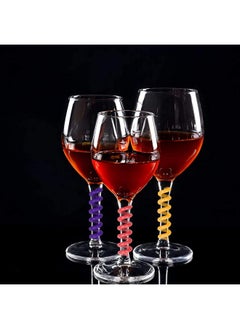Jolbndcv 30 Pcs Silicone Drink Markers Wine Glass Charms Markers Drink Markers For Champagne Flutes Cocktails Martinis Wine Glass 3 Shape  - Image 4