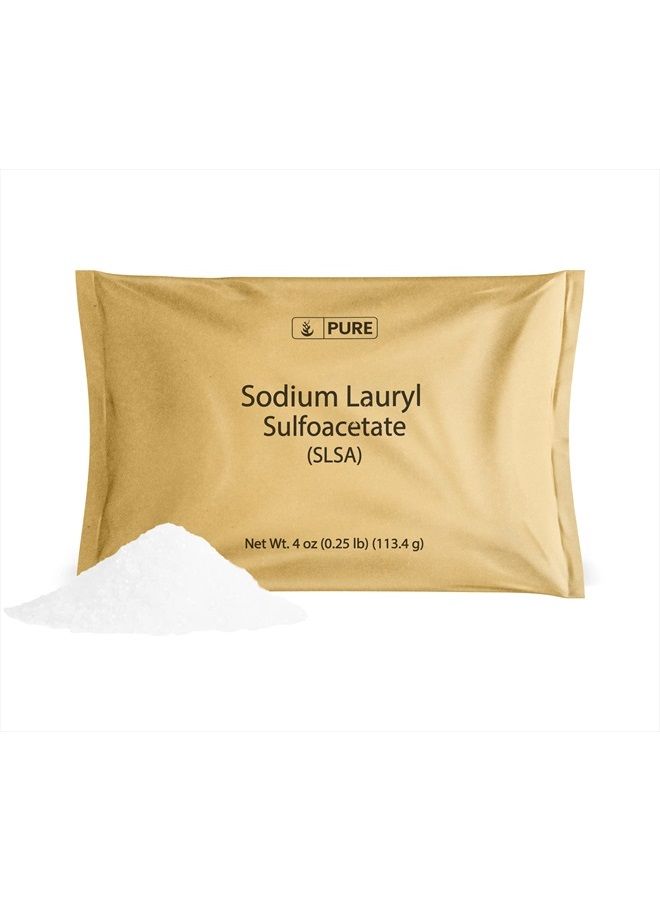 PURE ORIGINAL INGREDIENTS مكونات أصلية نقية لوريل سلفوأسيتات الصوديوم (SLSA) (4 أونصة) رغوة وفقاعات تدوم طويلاً، لطيفة على البشرة. - Image 1