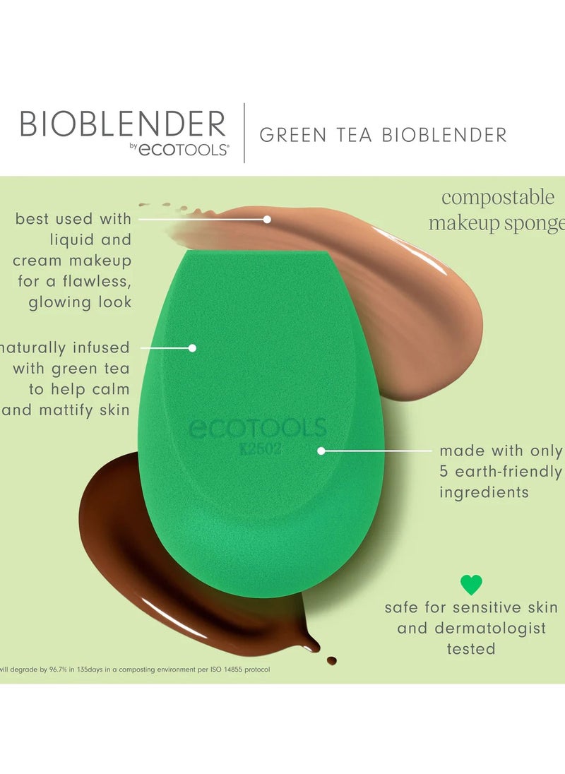 Eco Tools - Green Tea Bioblender Makeup Sponge - Image 1