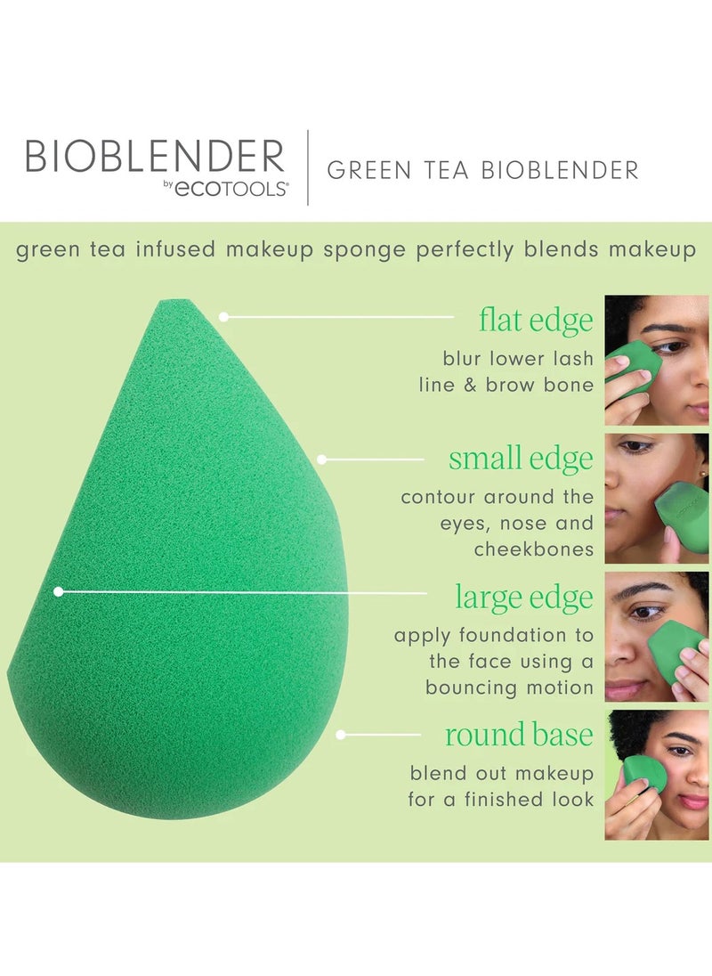 Eco Tools - Green Tea Bioblender Makeup Sponge - Image 1