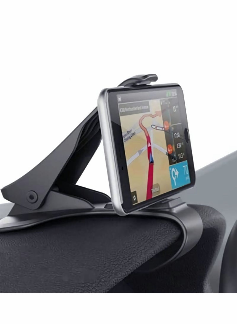 Y&D Universal Car Dashboard Mount Holder Stand Clamp Cradle Clip for Cell Phone Non-Slip Durable (Black)  - Image 1