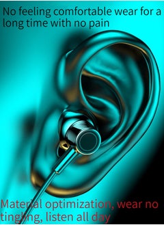 GELESE Digital display neck-worn wireless bluetooth earphone multi-functional large-capacity semi-in-ear sports stereo hanging neck headset (blue)  - Image 5