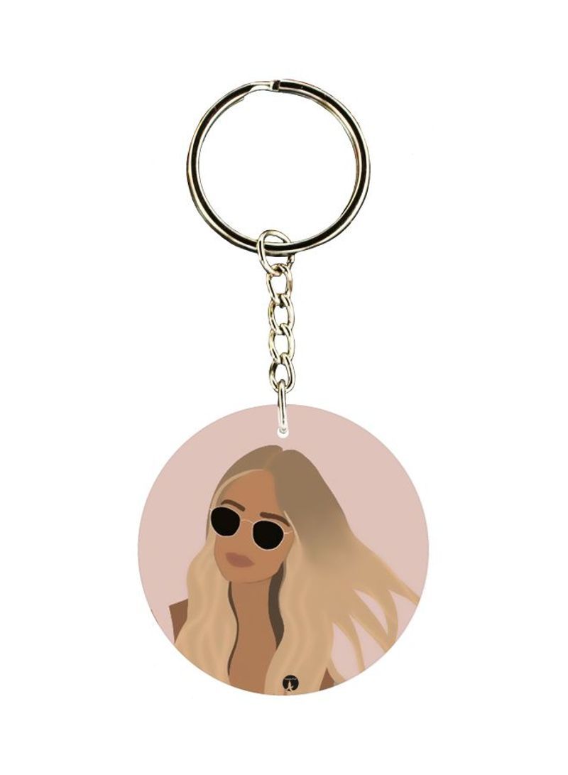 Printed Single Sided Keychain