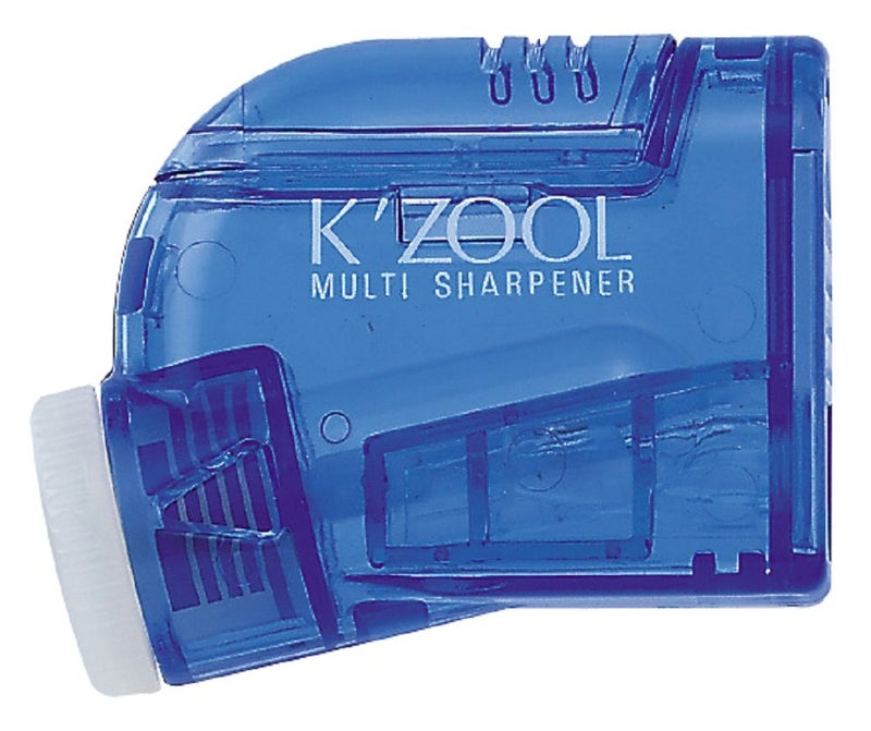 Kutsuwa STAD Angle Adjustable Pencil Sharpener K'ZOOL, Transparent Blue (RS007BL) - Image 2