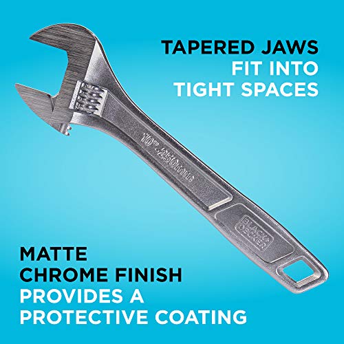 beyond by BLACK+DECKER Adjustable Wrench Set, 6-Inch, 8-Inch & 10-Inch, 3-Pack (BDHT8159092APB) - Image 2