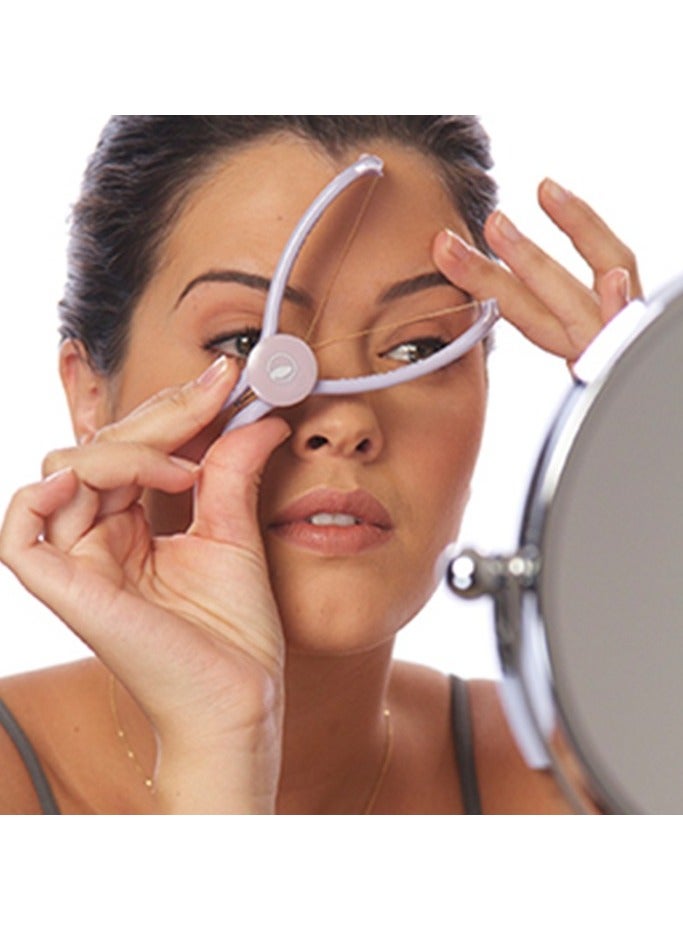 Manual Threading Machine for Women - Handheld Eyebrow, Face & Body Hair Removal Kit with Cotton Thread Epilator, Tweezers & Extra Threads - Portable and Painless Hair Removal Tool - Image 5