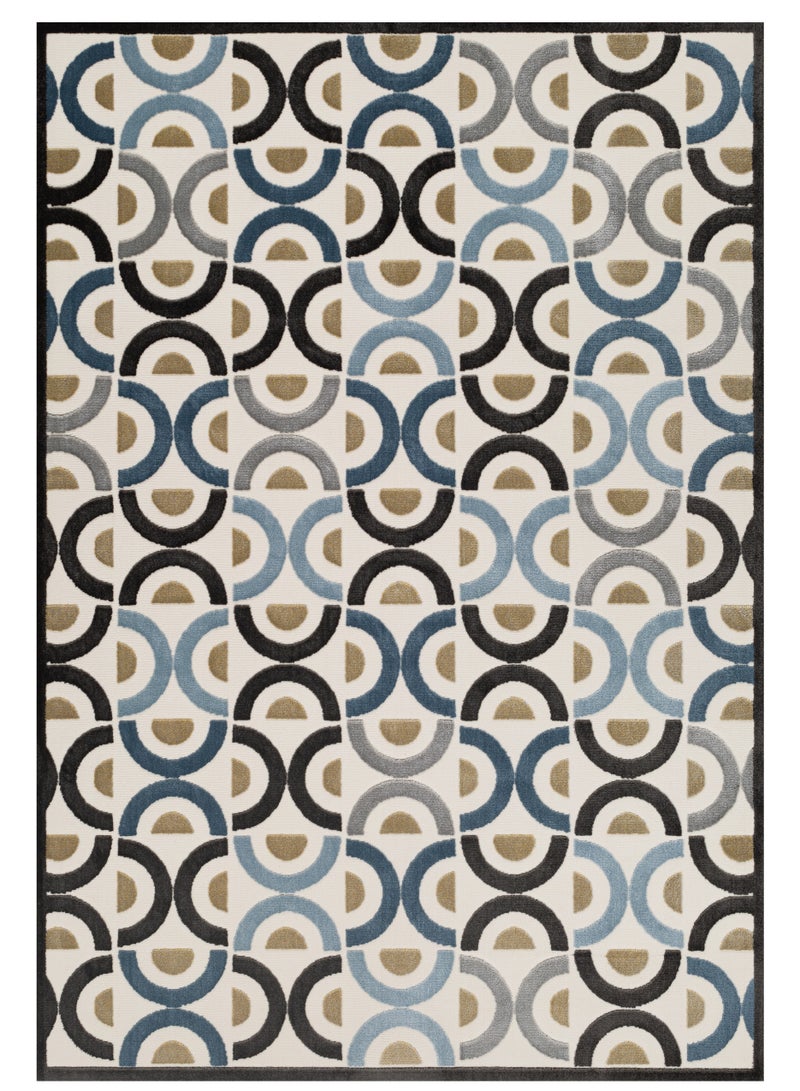 لوفت كاستيلو، سجادة حديثة لغرفة المعيشة وغرفة النوم وسجادة أرضية للمنزل، مضادة للانزلاق، 240 × 340 سم، نسيج، مزيج، صنع مصري - Image 2