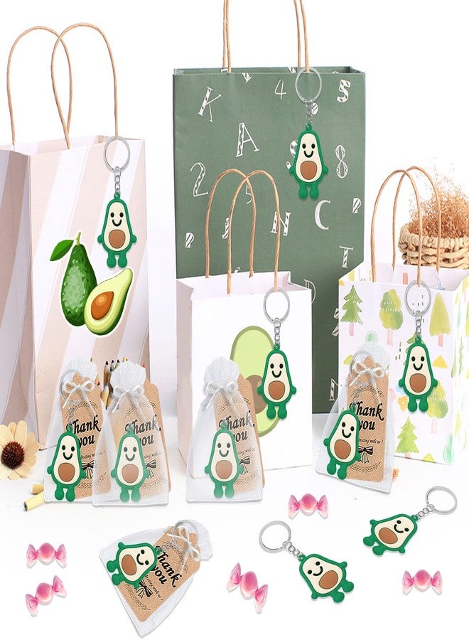 CiciBear 24 Pack Avocado Keychains Party Decoration for Guests, Fruit Themed Party, Baby Shower, School Party, Kids Birthday - Image 5