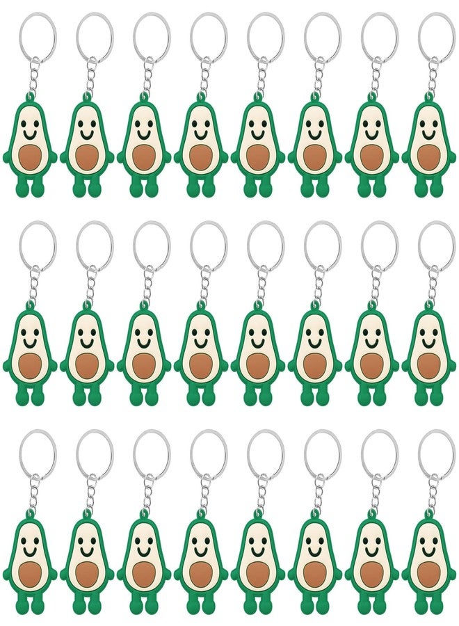 CiciBear 24 Pack Avocado Keychains Party Decoration for Guests, Fruit Themed Party, Baby Shower, School Party, Kids Birthday - Image 1