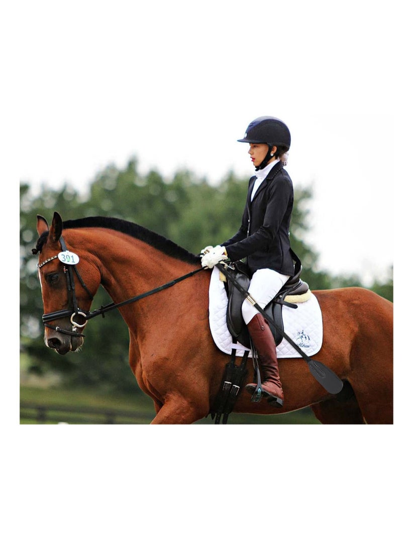Real Riding Crop Jump Bat with Leather Top, Slapper Horse Whip Black Crops for Horses Equestrianism