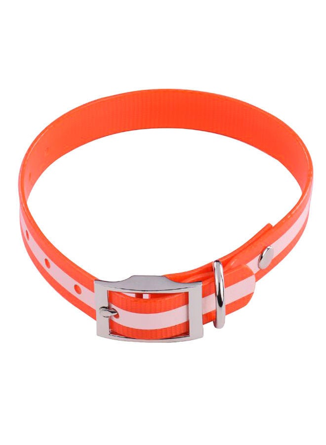NIBEMINENT Adjustable Durable Dog Collar Orange 45centimeter - Image 1