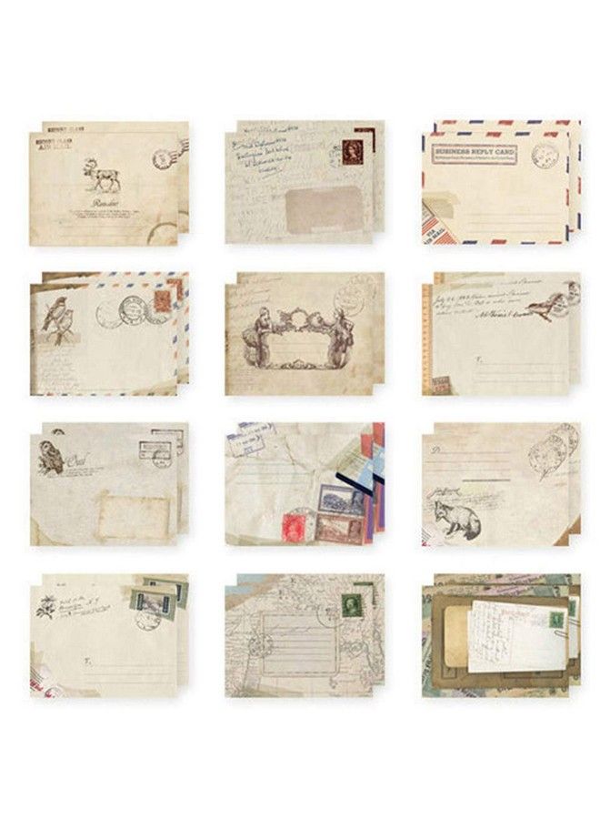 EORTA 60 Pieces Mini Paper Envelopes Small Retro Envelop Mailers Vintage European Style Stationery Greeting Invitation Tools For Kids Children Students Art Craft Diy 3.7" X 2.8"  - Image 2