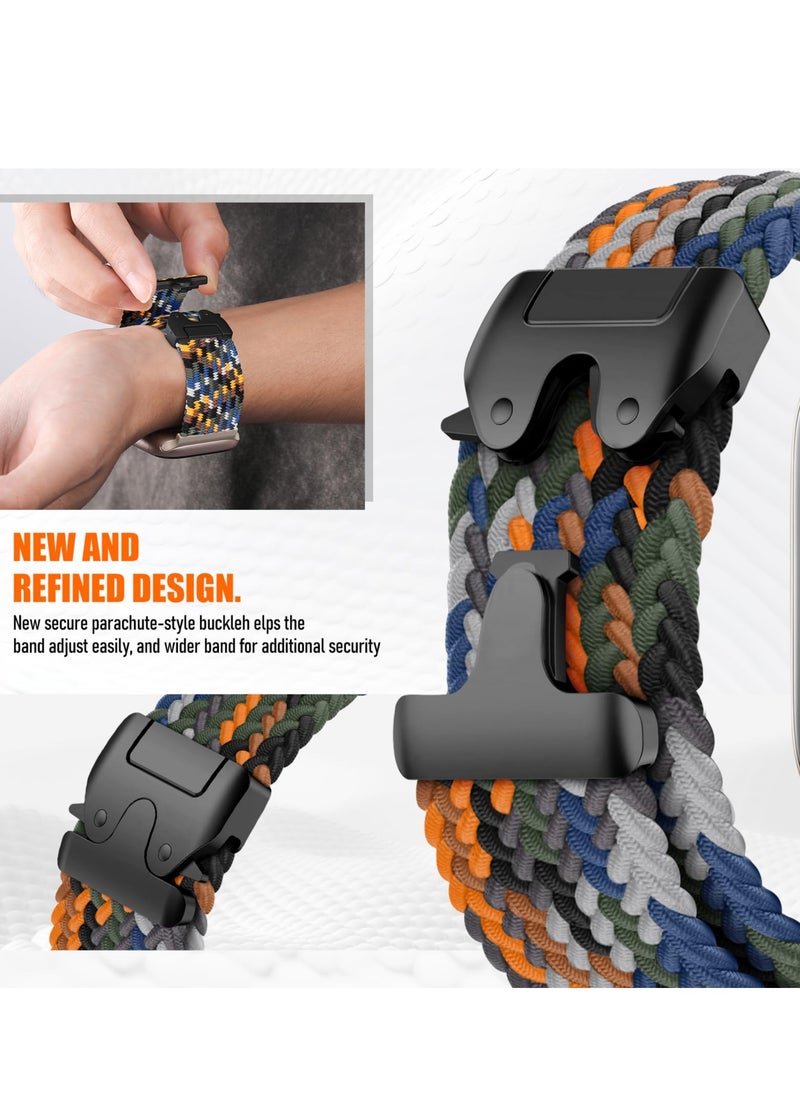 SZOXST - Compatible for Apple Watch Band 49mm 46mm 45mm 44mm 42mm Elastic Nylon Braided Secure & Comfortable Stretchy Strap for Women Men,Parachute Buckle Bands for iWatch Ultra 2/1 Series 10 9 8 7 6 5 4 3 SE Cowboys - Image 1
