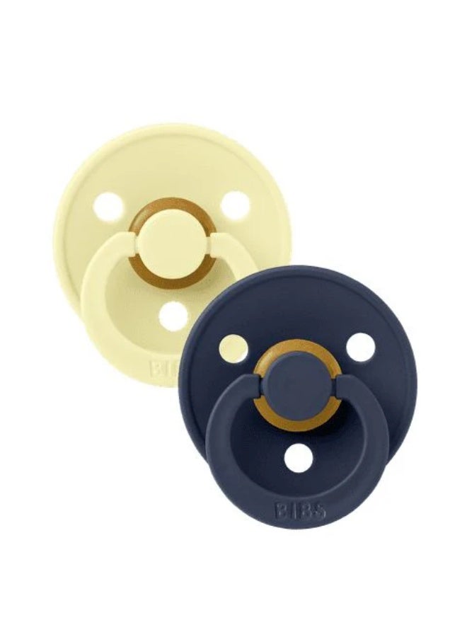 BIBS Pacifier Colour 2 PACK Latex Size 1 Luna/Deep space - Image 2
