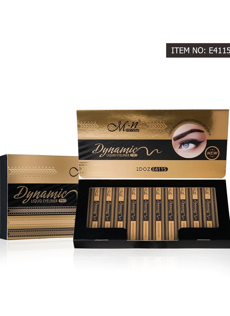 Menow - Dynamic Liquid Eyeliner Black - E4115 - Image 1
