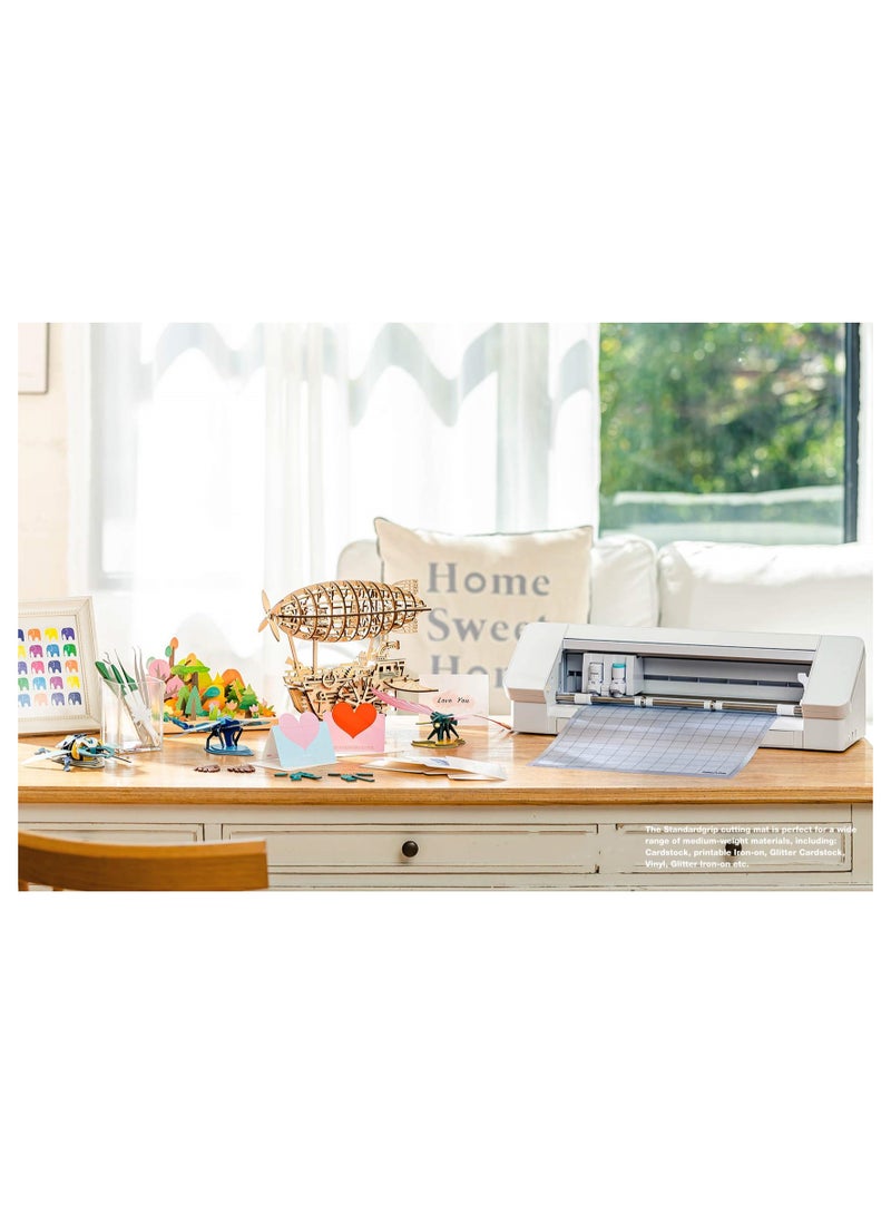 SYOSI 3 قطع حصيرة قطع StandardGrip لآلة Silhouette Cameo 4/3/2/1، (12x12 بوصة) حصيرة لاصقة لاصقة حصيرة قطع لاصقة سطح قطع لاصق قياسي ملحقات استبدال تقطيع الخياطة  - Image 5