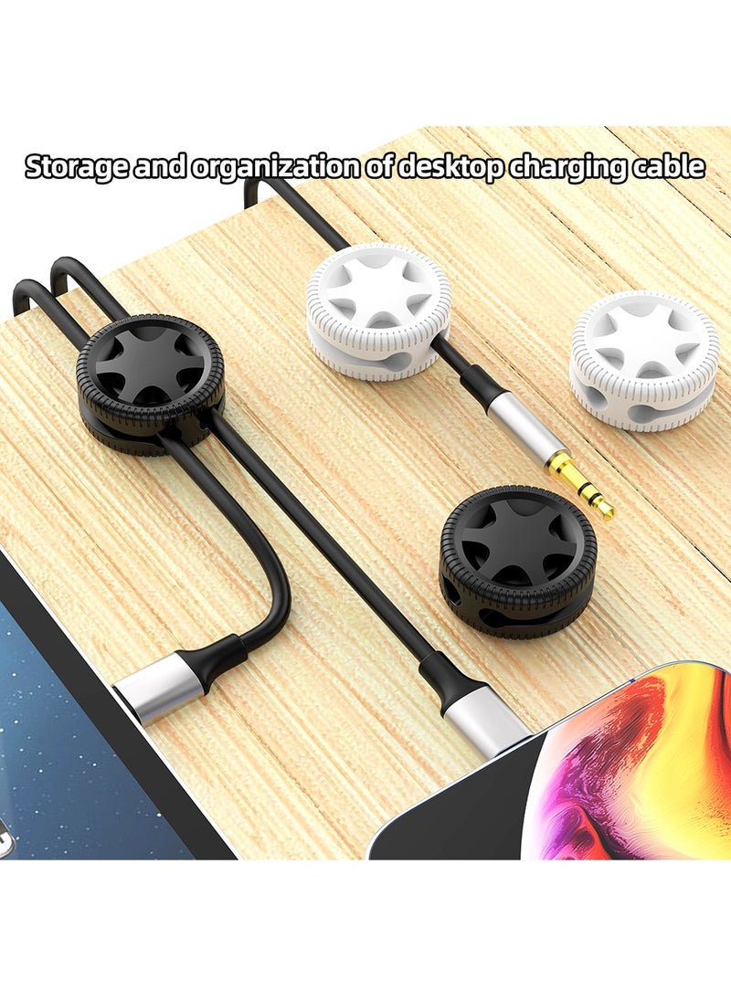 Necomi 6-Piece Adhesive Cable Clips, Cable Cord Organizers Cable Storage Management Clip for Home Office Car  - Image 3