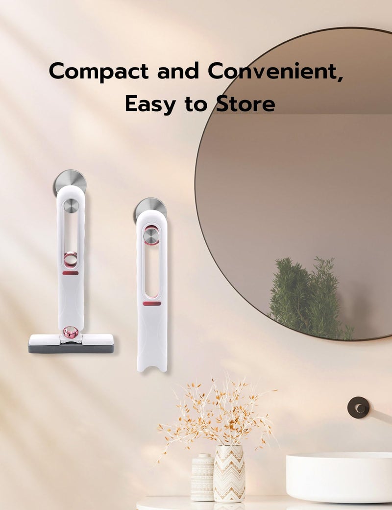 Mcbazel Portable Mini Cleaning Mop, Mini Sponge Mop, Wet and Dry Use Cleaning System, Mini Mop for Bathroom, Kitchen, Desktop, Glass, Living Room, Car (2 Sponge Head + 1 Squeeze Handle) - Image 4