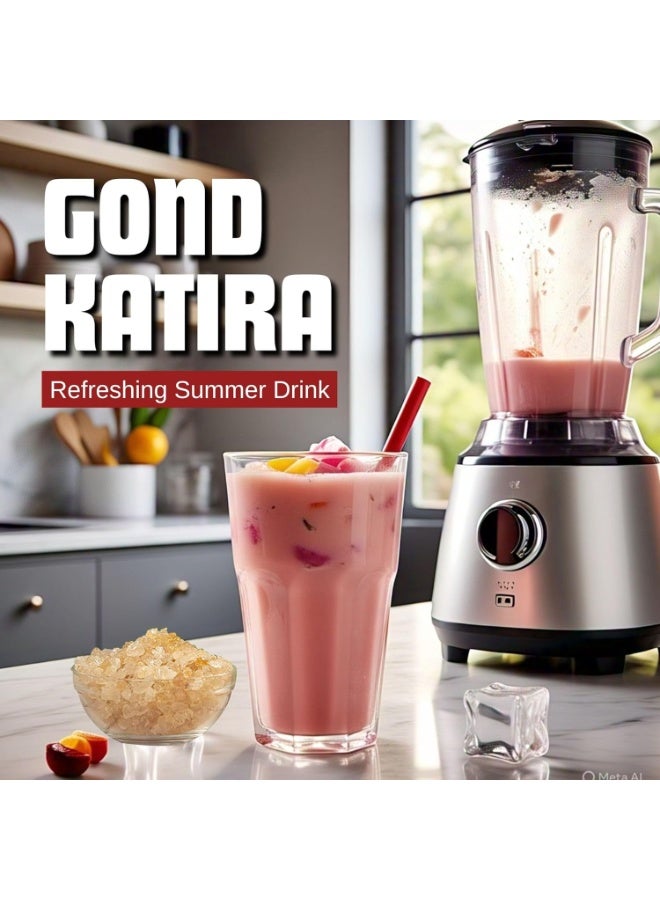  بريجبوتي صمغ غوند كاتيرا الصالح للأكل (250 جرام) | درجة A | بلورات صمغ التراغاكانث | صمغ كاثيلا | خصائص تبريد عالية | 100٪ طبيعي | أستراغالوس غوميفير | حاصل على شهادات FSSAI و GMP و ISO - Image 4