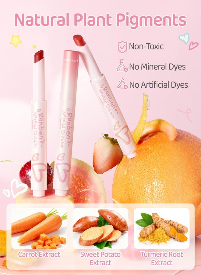 RUNBEN Kids Tinted Lip Balm, Fresh Cherry Lips Gloss, 24H Moisturizing, Safe & Non-toxic Lipstick for Kids & Teen, Birthday Makeup Gift for Girls, 2g - Image 4