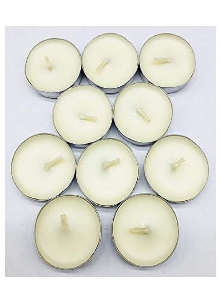 مجموعة شموع معطرة - 10 قطع بيضاء - Image 1