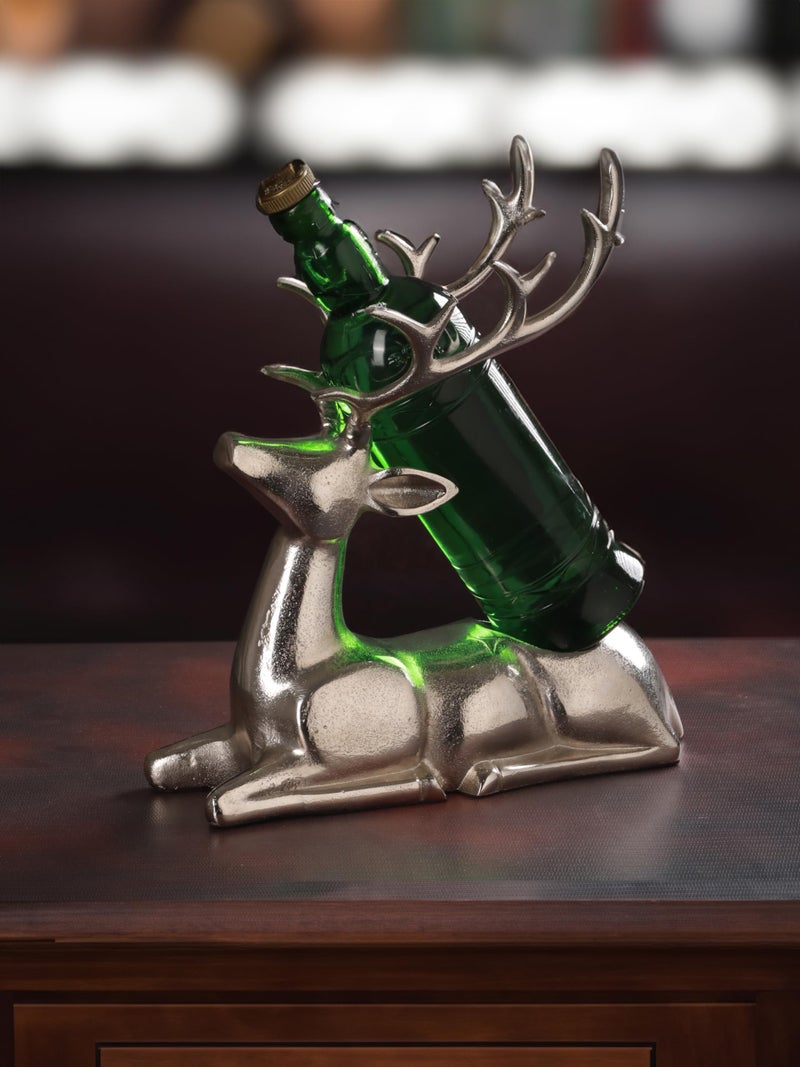 Trovea's Silver Deer Bottle Holder- Ii for Red, White Or Sparkling Wines and Champagnes - Image 2