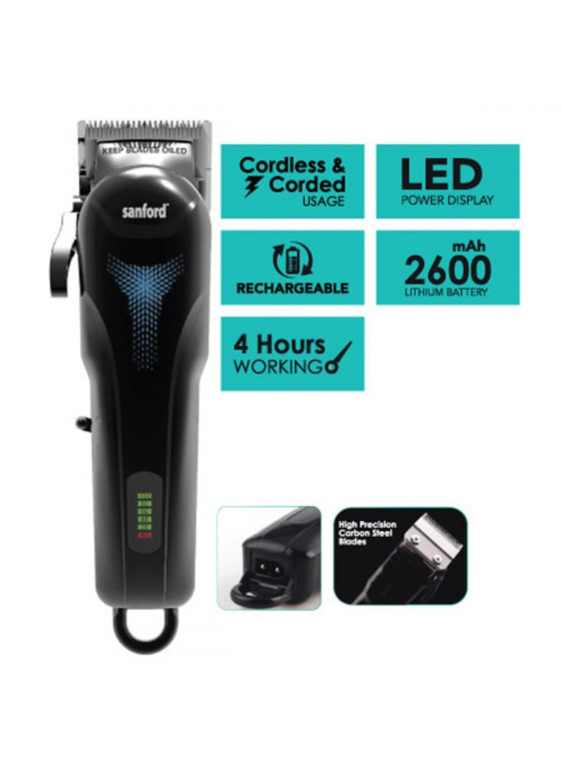 Sanford ماكينة حلاقة شعر قابلة لإعادة الشحن SF1953HC - أسود - Image 2