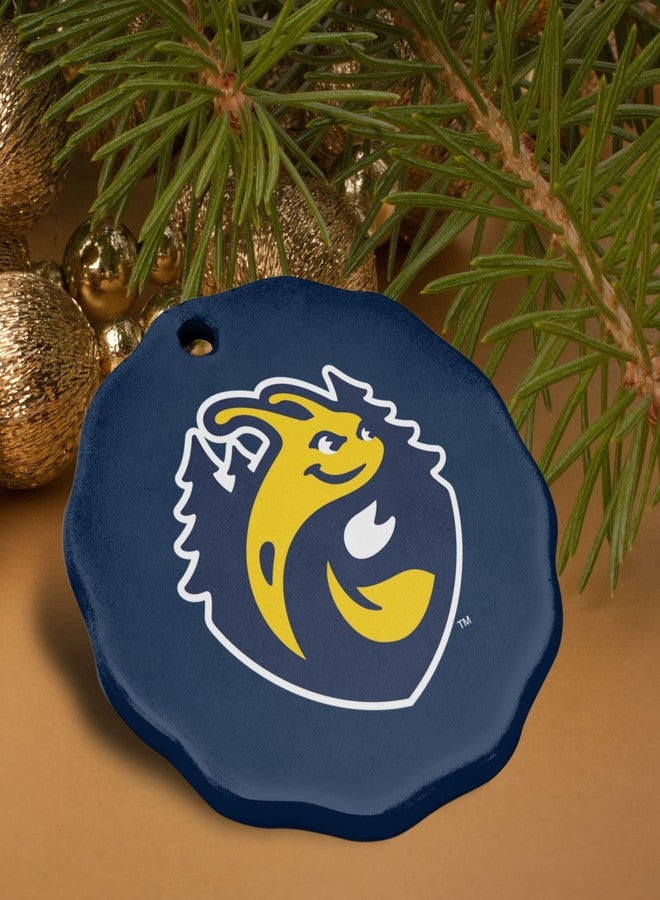 GRAPHICS & MORE University of California-Santa Cruz Primary Logo Porcelain Scalloped Holiday Christmas Tree Ornament - 2.8" (7.1 cm) - Image 4