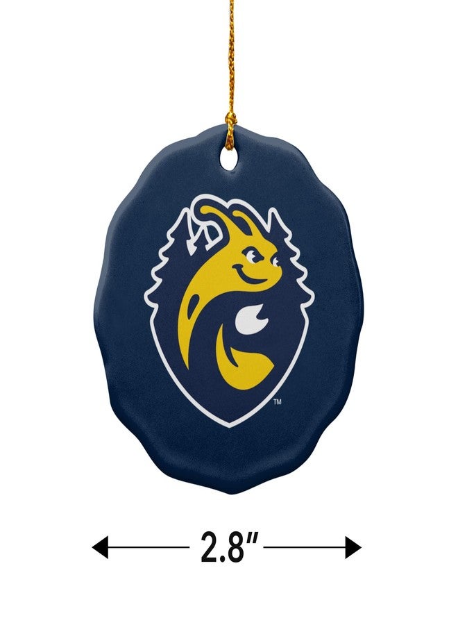 GRAPHICS & MORE University of California-Santa Cruz Primary Logo Porcelain Scalloped Holiday Christmas Tree Ornament - 2.8" (7.1 cm) - Image 3